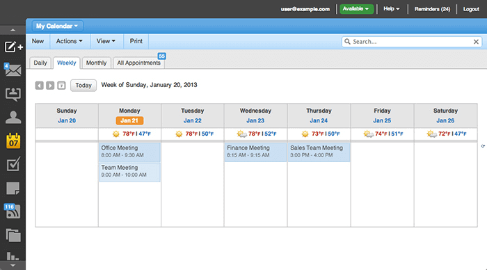 ZNetLive email hosting